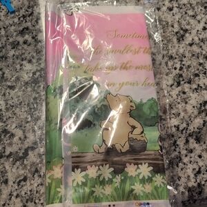 Winnie the Pooh Pink and Green Tapestry